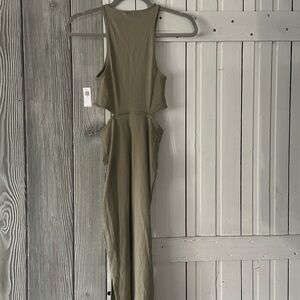 Old Navy Olive Green Side Cutouts Dress